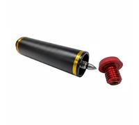 perfeclan Billiard Cue Extension Aluminum Alloy Pool Stick Extender Adapter With Rubber Sleeve Grip And Threaded Shaft For Consistent Balance And Control Suitable for Recreation Rooms, Black, 4"