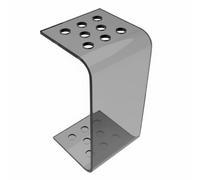 perfeclan Billiard Cue Rack Freestanding Pool Cue Holder Organizer Stand Clear Acrylic with Smooth Gloss Surface Space Saving Vertical Form Suitable for Game Room Club Basement, Black Gray