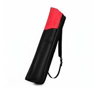 Perfeclan Billiard Nine Slot Pool Cue Bag Holder Carrier with Multiple Zippered Pockets for Chalk Tips and Gloves Suitable for Club Nights Travel Between Tables Tournament prep, Red
