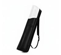 Perfeclan Billiard Nine Slot Pool Cue Bag Holder Carrier with Multiple Zippered Pockets for Chalk Tips and Gloves Suitable for Club Nights Travel Between Tables Tournament prep, White