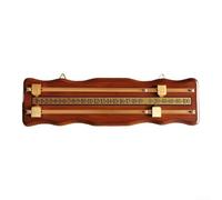 perfeclan Billiards Scoreboard Wooden Snooker Scoreboard Game Room Score Keeper Manual Scoring Board Elegant Design With Sliding Markers Display Suited to, Brown