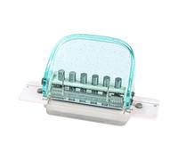 Perfeclan Binder Hole Punch Loose Leaf Paper Hole Puncher Punching Machine for 20Hole B5 26Hole A4 30Hole Card Making Home Crafting, Green