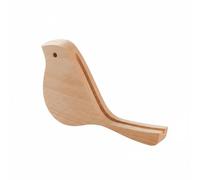 Perfeclan Bird Calendar Stand Wooden Desk Organizer Postcard Display Stand Photo Note Holder Beech Wood Material Compact Size Suitable for office desks study , Beech Wood Bird Calendar Holder