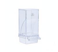 perfeclan Bird Feeder Automatic Dispenser Cage Feeder Parrot Feeder Seed Container With Top Fill PP Construction And Clear Window For Suitable for parrots, Feeder Screw Mount