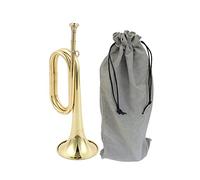 Perfeclan Blowing Bugle Scouting Trumpet Bugle Musical Instrument Classic Trumpet Brass Bugle for Band Orchestra Beginner School Cavalry, B