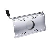 Perfeclan Boat Seat Mount Plate Boat Bench Seat Mount Simple Installation Silver Attachment Spare Part High Performance Aluminum Alloy