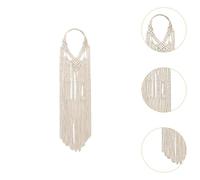 perfeclan Boho Headband Bridal Headdress Hair Ring Elegant Hairband Hairpiece Woven Hair Accessories for Outdoor Engagement Wedding, Total Length 80cm
