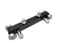perfeclan Bone Saddle Sander Guitar Nut Sander Tool Luthier Sander Nut Slot Leveler with Adjustable Height Control Aluminum Alloy Build Smooth Bearing Wheels, Black