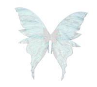 Perfeclan Butterfly Wing Lightweight Cute Fairy Cosplay Wing for Masquerade Party Holiday, Silver
