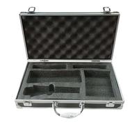 perfeclan Case Instrument Box Stage Portable Broadcasting Party Professional Organizer Aluminum Alloy Storage Box Spacious, Black