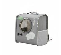 perfeclan Cat Shoulder Carrier Backpack Pet Carrier Travel Case With Breathable Mesh Viewing Bubble Side Entry Lightweight EVA Body Suitable for walks weekend, Grey, Small
