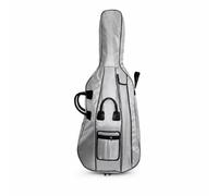 Perfeclan Cello Bag Portable Case Cover Backpack 20mm Thick Padding and Waterproof Oxford Cloth Comfortable Double Straps Separate Pockets for Accessories and, Bright Smoke Grey, Grey, 1/4