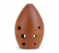 perfeclan Ceramic Wind Flute Ancient Xun Eight Hole Clay Ocarina Teardrop Body Single Chamber Handheld Instrument Classic Folk Sound Comfortable Fingering