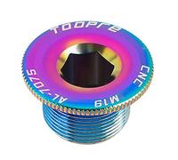 Perfeclan Chainwheel Screws, Crankset Screw, Crank Arm Bolt Metal Lightweight Practical Cranket Fixing Bolt for Mountain Road Bikes, Colorful