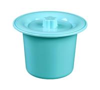 perfeclan Chamber Pot, Portable Bedpan, Toilet Night Urinal, Household Potty Pot, Spittoon with Lid for Home Indoor Bedroom, Blue