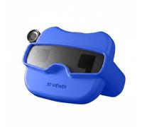 Perfeclan Children 3D Viewer Kids Slide Viewer Educational Viewer Toy Portable Material With Interchangeable Image Slides Suitable for travel family outings classroom activities home play, Blue