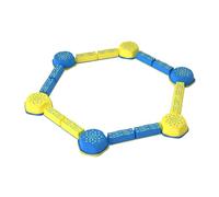 perfeclan Children Balance Beam Balance Set Playpath Obstacle Course Sensory Stepping Stones and Rubber Modular Interlocking Pieces for Motor Skills and Body