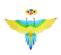 Perfeclan Children Bird Costume Parrot Wing Cape Bird Headpiece Feather Costume Dress Up Prop Lightweight Textile Comfortable Fit suitable for Halloween stage, Yellow, M