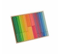 Perfeclan Children Building Blocks Rainbow Stacking Blocks Wooden Arch Blocks Spatial Thinking Toy Basswood Material Gentle Touch Suitable for preschoolers kids