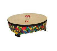 perfeclan Children Educational Drum Wooden Percussion Rhythm Instrument Rawhide Drumhead and Mallets for Hands-On Learning Suitable for Classroom Early Childhood Activities, Dhd56a