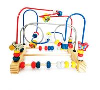 Perfeclan Children Learning Maze Wooden Puzzle Intelligence Game Toy Metal Activity Suitable for Study Early Development