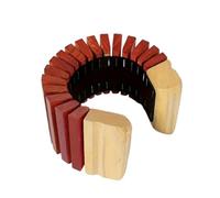 perfeclan Children Percussion Device Wooden Snake Drum Musical Toy Rhythm Instrument Flexible Curved Form Simple Rhythmic Play Suitable for Early Music Education Music Play