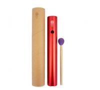 perfeclan Children Percussion Sound Tube Hand Rhythm Bar With Wooden Mallet Rubber Aluminum Construction Crisp Beat Suitable for teaching aids practice rooms small ensembles, Red