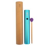 perfeclan Children Percussion Sound Tube Hand Rhythm Bar With Wooden Mallet Rubber Aluminum Construction Crisp Beat Suitable for teaching aids practice rooms small ensembles, Cyan