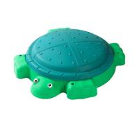 Perfeclan Children Pool Sandbox Water Table Outdoor Fun Set With Turtle Shape PP Cover Lightweight Design Removable Lid Suitable for Home Patio