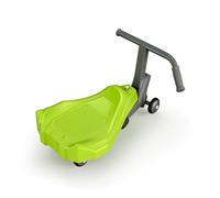 perfeclan Children Rocking Scooter Ride On Vehicle Push Along Toy With Handlebar Four Small Wheels Low Stable PP Metal Materials suitable for balance practice, Green