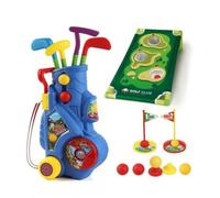 perfeclan Children Set Youth Practice Mat Target Flags Tees Balls Compact Storage Case suitable for indoor play backyard games preschool activity
