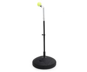 perfeclan Children Tennis Solo Rebounder Practice Device Portable Base Adjustable Arm Metal Foam suitable for kids training, Racket Protection Large Capacity Base Double Spring Trainer