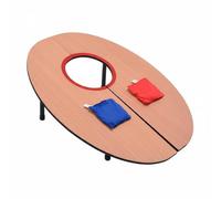 perfeclan Children Throwing Game Toss Set Hoop Toss Game Outdoor Party Play Wood Sand Practice Aim Quick Reactions Suitable for playground fairs community events