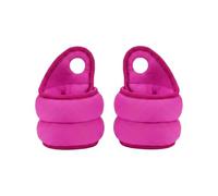 perfeclan Children Training Sandbag Thumb Hole Weighted Cuff Wrist Rubber Padded Comfortable Exercise Resistance For Arm Strength, Rose Red, 1KG Pair 0.5KG Each, For Users Under 130 Lbs