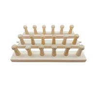 Perfeclan Chunky Blanket Loom, Wooden Knitting Loom, Expandable DIY Weaving Frame for Blankets and Scarves, Hand Weaving Tool, Tighter Stitches, Finer Fabric Texture for Home Projects, 3Pcs