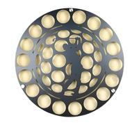 Perfeclan Circular Golf Ball Display Case,Golf Ball Holder Decorative Creative Wall Art Metal Silhouette Easy Mounting Wall Mounted, Style A