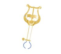 perfeclan Clarinet Lyre Holder Clarinet Marching Lyre Lightweight Universal Replaces Metal Musical Instrument Part for Marching Band, 14.7x2.3x4.6cm