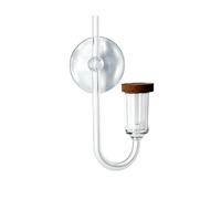Perfeclan Compact Curved CO2 Space-Saving Low-Profile Design, CO2 misting device with Suction Cup, Polished, Aquarium Accessory, for Planted Tanks, M