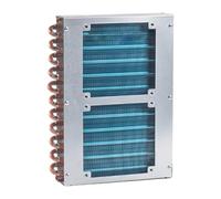 Perfeclan Condenser for Refrigerator Water Cooling Radiator Small Equipment Cooling System Aluminum Fin DIY Sturdy Air Cooled Radiator, A