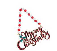 Perfeclan Creative Christmas Door Sign, Xmas Decoration Crafts Accessory Wooden Christmas Ornaments for Xmas Present Holiday Window Theme Party, StyleA