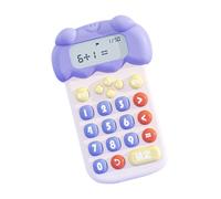 perfeclan Cute Calculator Early Education Machine Teaching Aids Dinosaur Shaped Calculator for Students, Blue