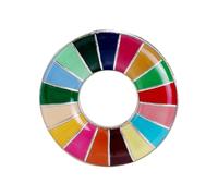 Perfeclan Cute Enamel Pin, Rainbow Brooch Lapel Pin, Sustainable Development Goals Brooch for Blouse, Jackets, Shirts, Dress Decoration