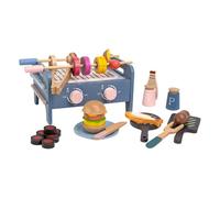 Perfeclan Cutting Play Food Toy Wood Pizza Cutting Toys Simulation Kitchen Accessories Pretend Role Play Toy for Kids Boys Girls Gift