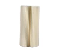 Perfeclan Cylinder Pedestal Stand Cake Stand Round White Decorative Foldable Paper Columns Wedding Pillar for Ornaments Centerpieces, Height 20cm