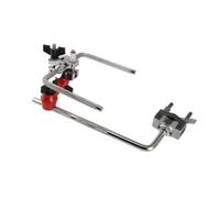 perfeclan Cymbal Mount Clamp Percussion Instrument Fittings Lightweight Solid Versatile Double L Rod for Performances Beginners Drummer
