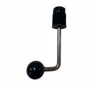 perfeclan Cymbal Stand Clamp Drum Clamp Curved Adjustment Rod Drum Connector Drum Adapter With Stable Connection Point And Ball Joint Suitable for Drum Kit, Right Angle 40MM Cymbal Holder Clamp