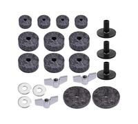 perfeclan Cymbal Stand s Pads Sleeves Stable Performance Wing Nuts Reduces Shaking 21Pcs Cymbal Accessories Drum Set Parts