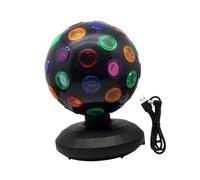 Perfeclan Disco Ball Lamp USB Power Supply 360° Rotation Party Light DJ Lighting for Halloween Parties Bar Happy Birthday Kids Dance, black