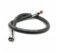 perfeclan Diving Regulator Hose Low Pressure Scuba Breathing with Rubber and Brass Fittings for Stable and Secure Connection Suitable for Technical Divers Training Underwater Diving, Black, 57cm