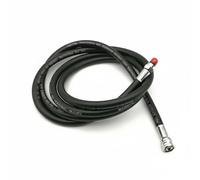 perfeclan Diving Regulator Hose Low Pressure Scuba Breathing with Rubber and Brass Fittings for Stable and Secure Connection Suitable for Technical Divers Training Underwater Diving, Black, 210cm